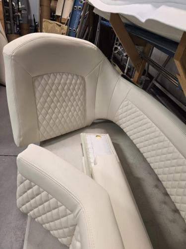 curved cushions with diamond inserts